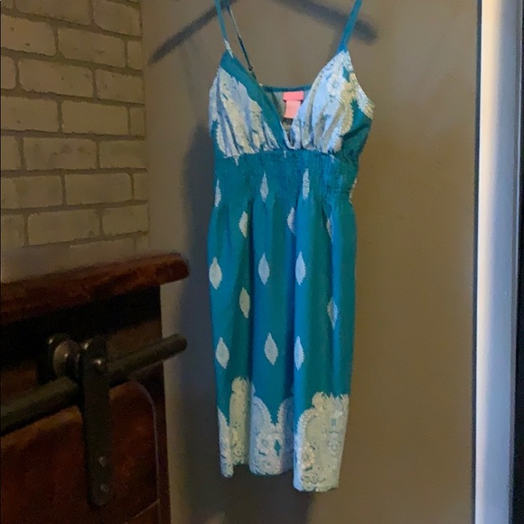 She's Cool Other - Teal beach cover-up/sundress